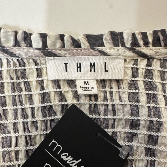 THML Zebra Print Blouse-NWT-Size Medium - Picture 2 of 4
